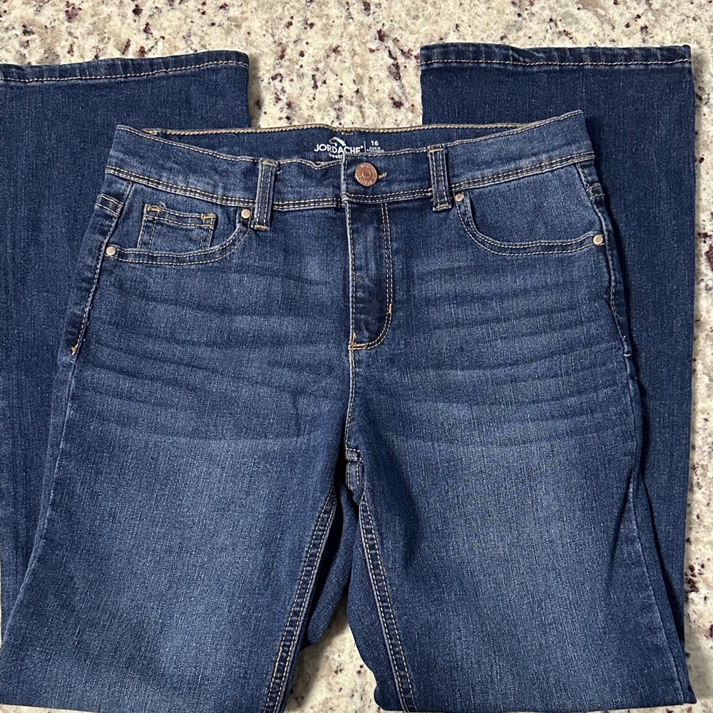 Girl’s Size 16 Jordache Jeans Dark Blue Bootcut